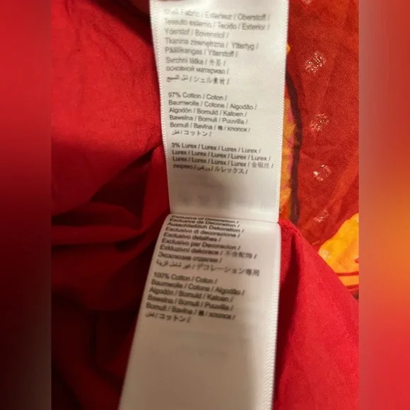 FARM Rio red banana print mini puff sleeve dress, XS, adjustable waist - Picture 8 of 8